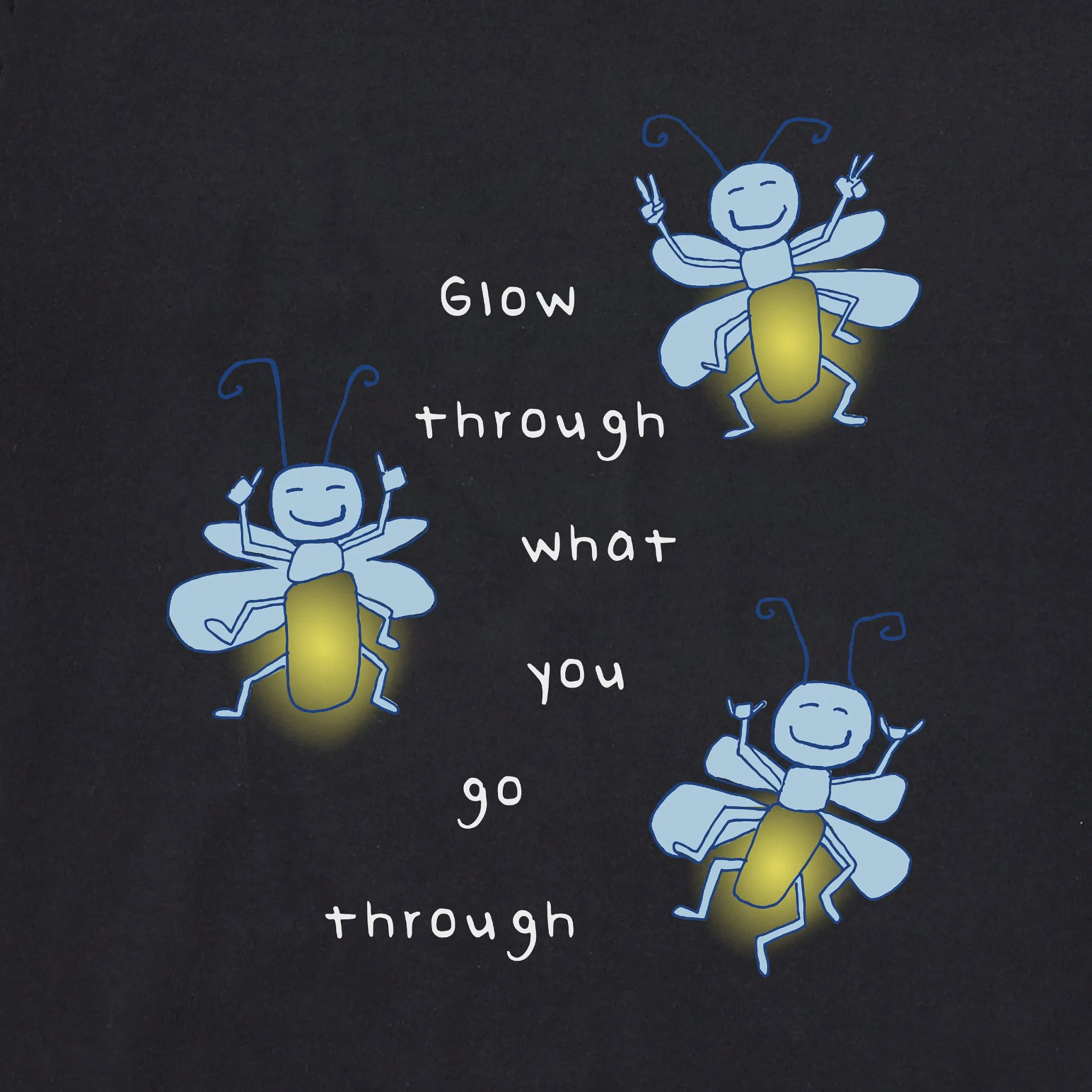 Women's Glow Through Fireflies Long Sleeve Crusher Tee sold by Life is Good product image thumbnail 2