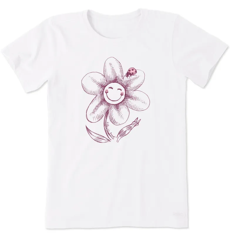 Women's Peaceful Daisy Short Sleeve Tee sold by Life is Good
