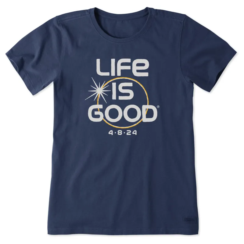 Women's Solar Eclipse LIG 4.8.24 Short Sleeve Tee sold by Life is Good