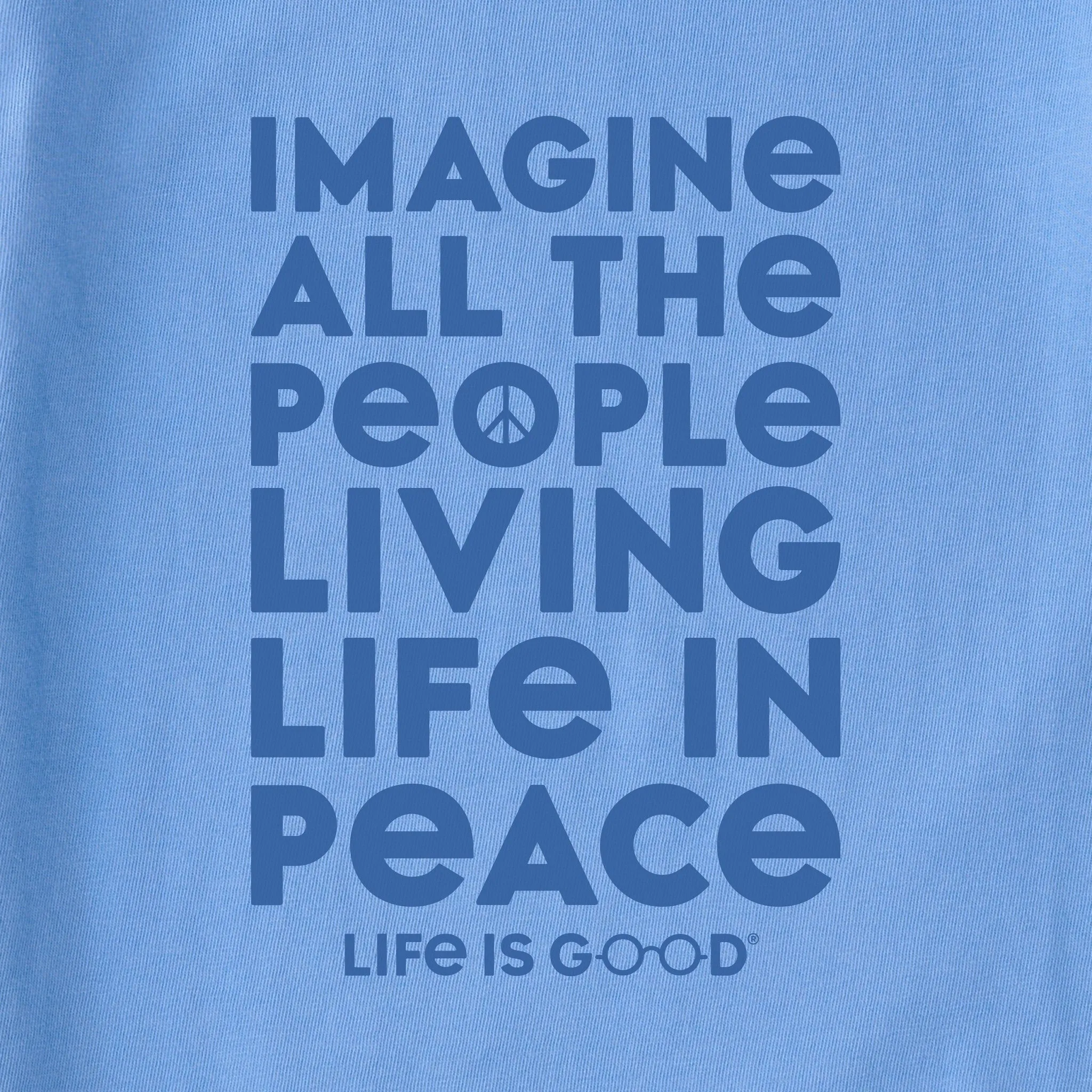 Women's Imagine All The People Short Sleeve Tee sold by Life is Good product image thumbnail 2