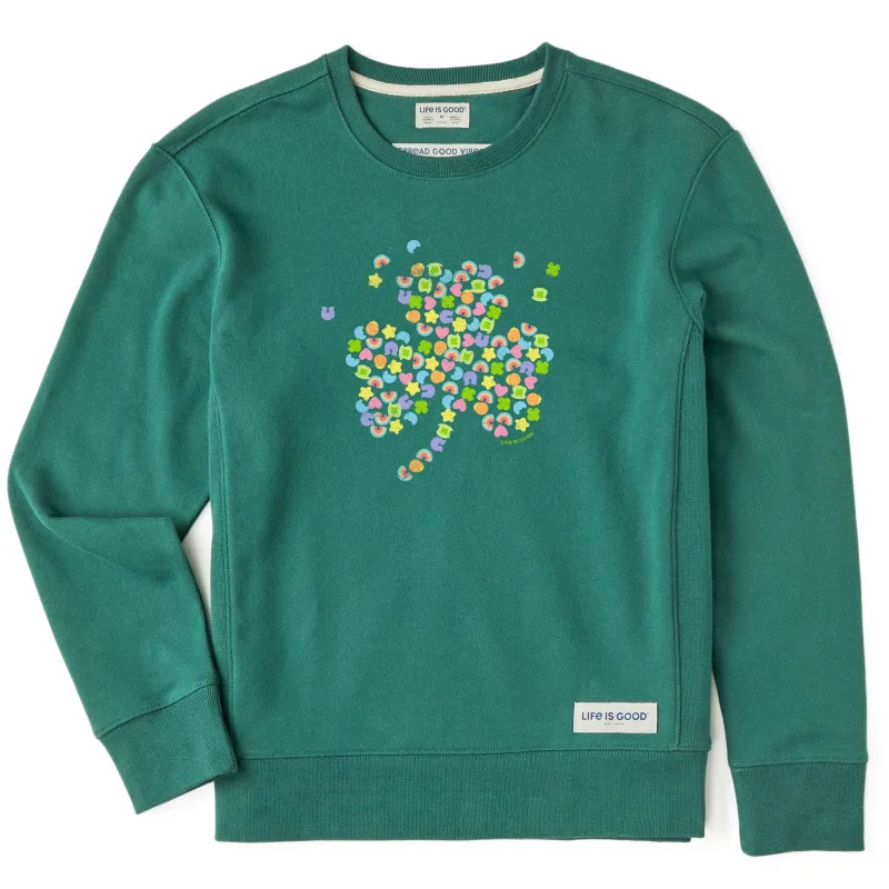 Women's Charmed Clover Simply True Crew sold by Life is Good