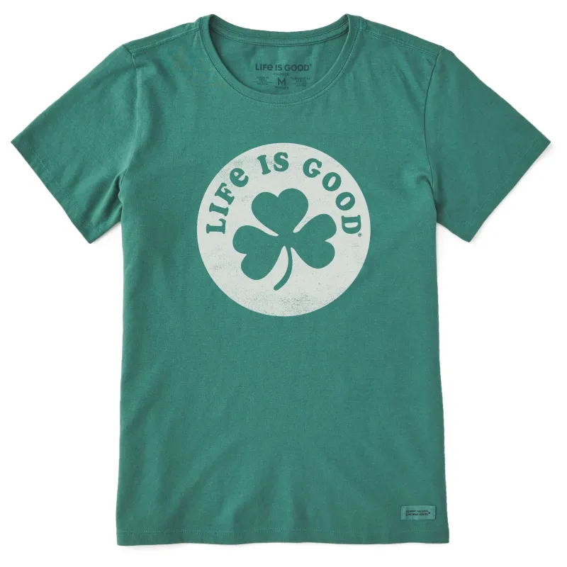 Women's Clover Coin Short Sleeve Crusher Tee sold by Life is Good