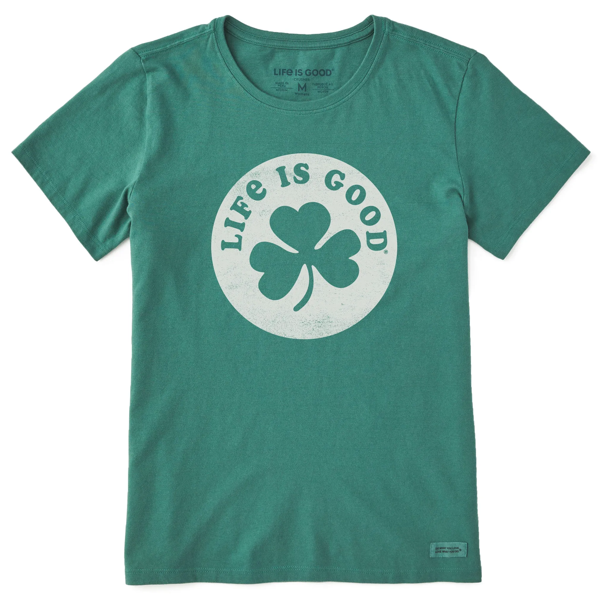Women's Clover Coin Short Sleeve Crusher Tee sold by Life is Good