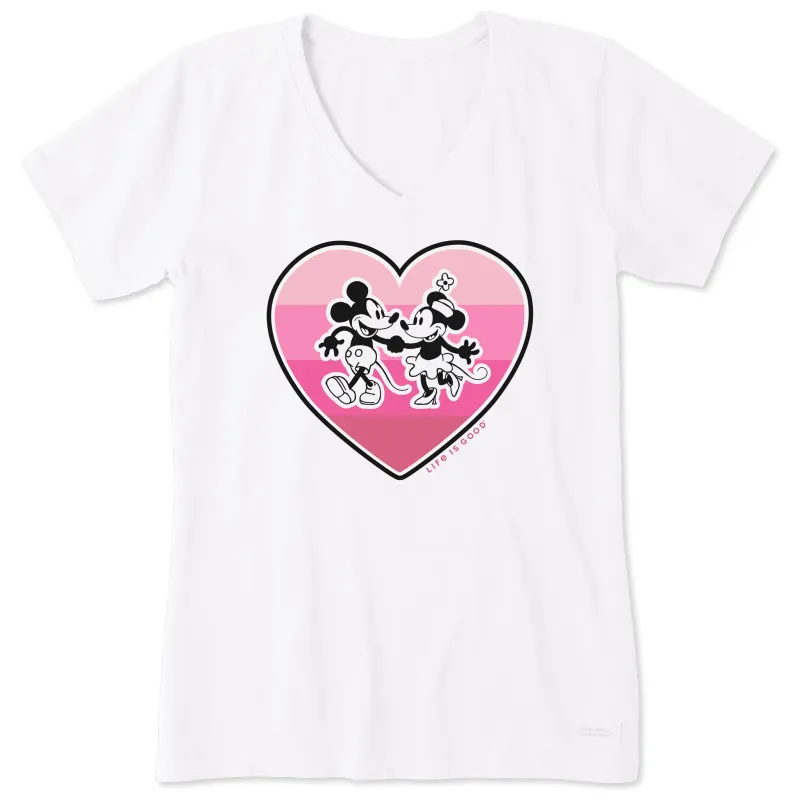 Women's Willie Heart Short Sleeve Vee sold by Life is Good