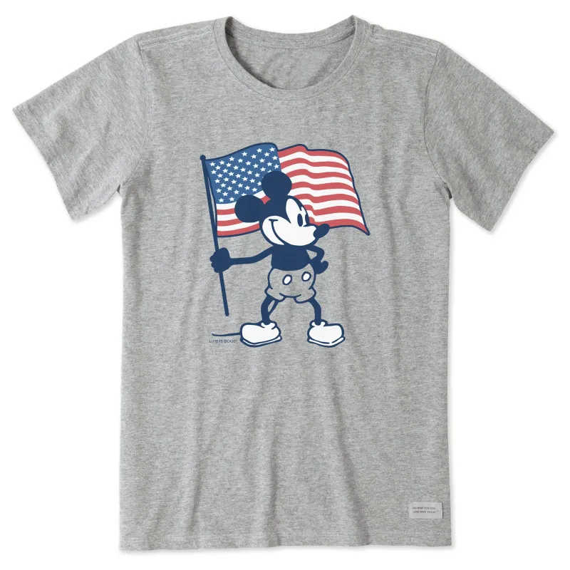 Women's Americana Steamboat Willie Short Sleeve Tee made by Life is Good