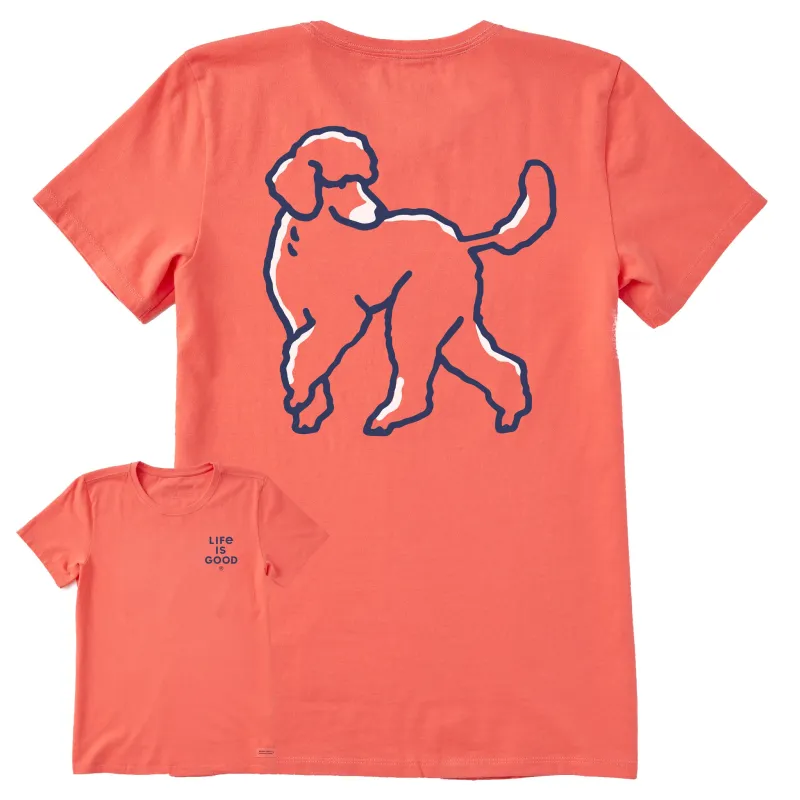 Women's Poodle Short Sleeve Crusher Tee sold by Life is Good