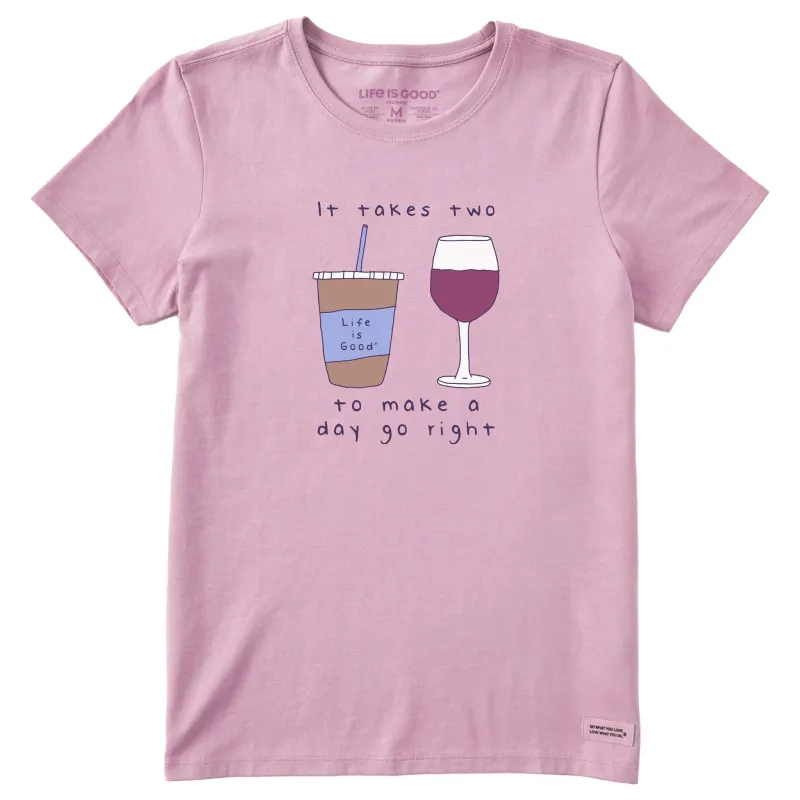 Women's It Takes Two to Make a Day Go Right Short Sleeve Tee sold by Life is Good