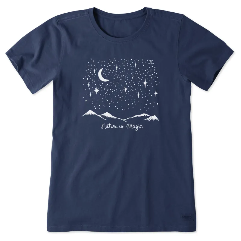 Women's Nature is Magic in the Mountains Short Sleeve Crusher Tee made by Life is Good