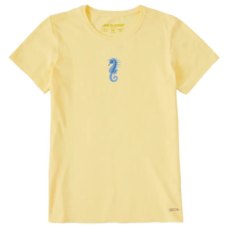 Women's Seahorse Mini Short Sleeve Crusher Tee sold by Life is Good