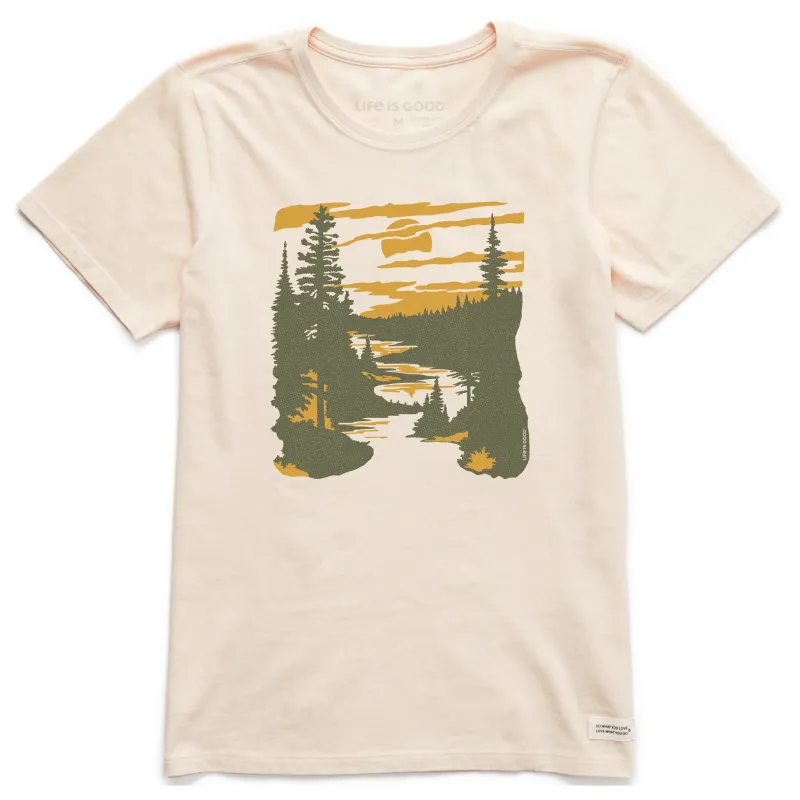 Women's A River Runs Through It Short Sleeve Crusher Tee sold by Life is Good