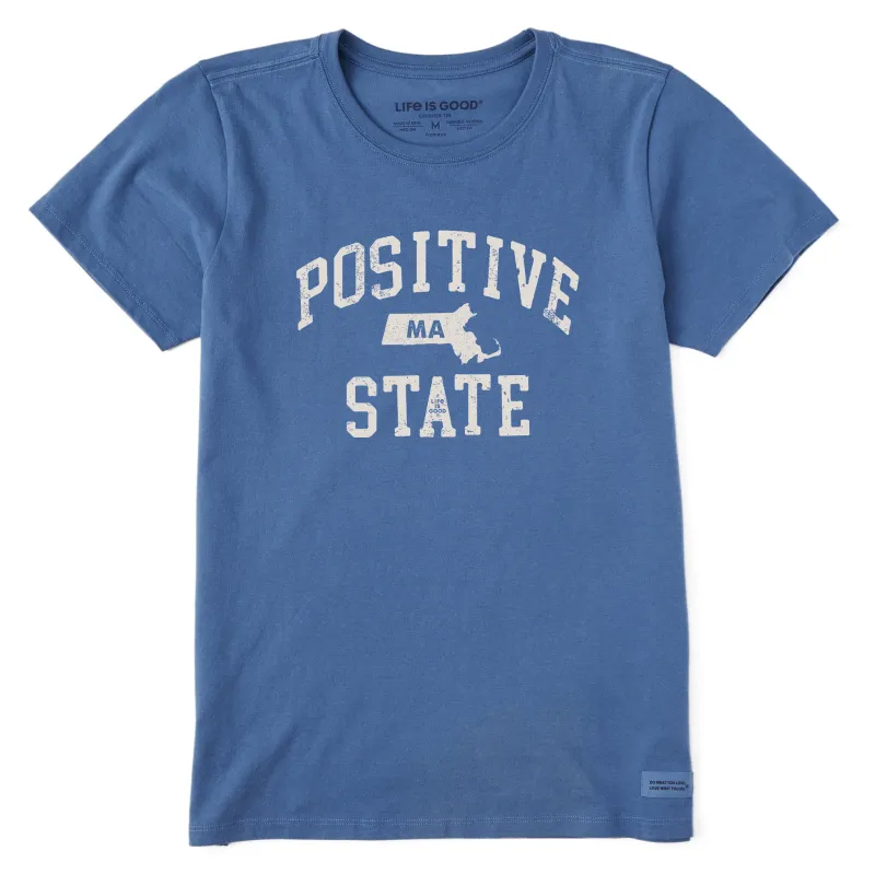 Women's Positive State Massachusetts Short Sleeve Crusher Tee made by Life is Good