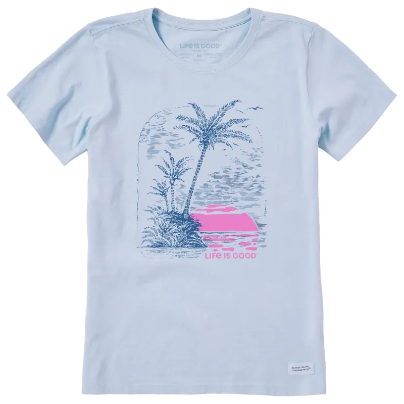 Women's Island Cove Sunset Short Sleeve Crusher Tee made by Life is Good