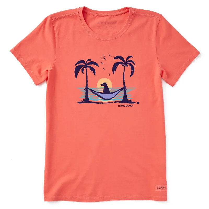 Women's Sunset Hammock Lab Short Sleeve Tee sold by Life is Good
