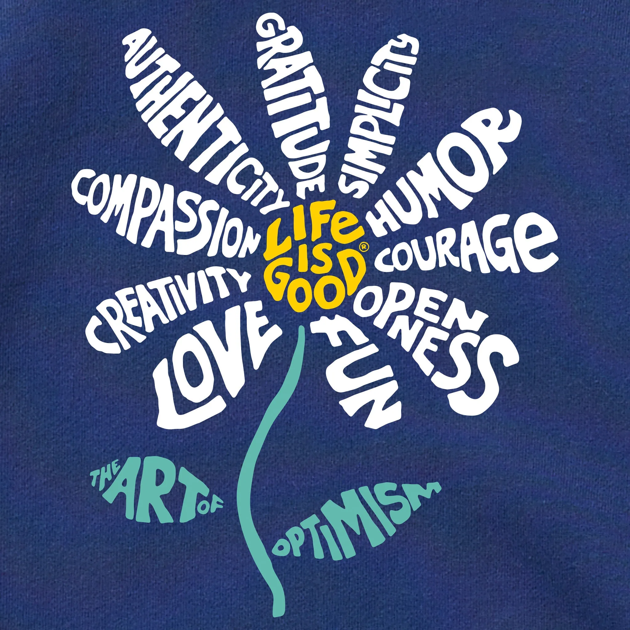 Women's Superpowers Daisy Simply True Fleece Crew sold by Life is Good product image thumbnail 2