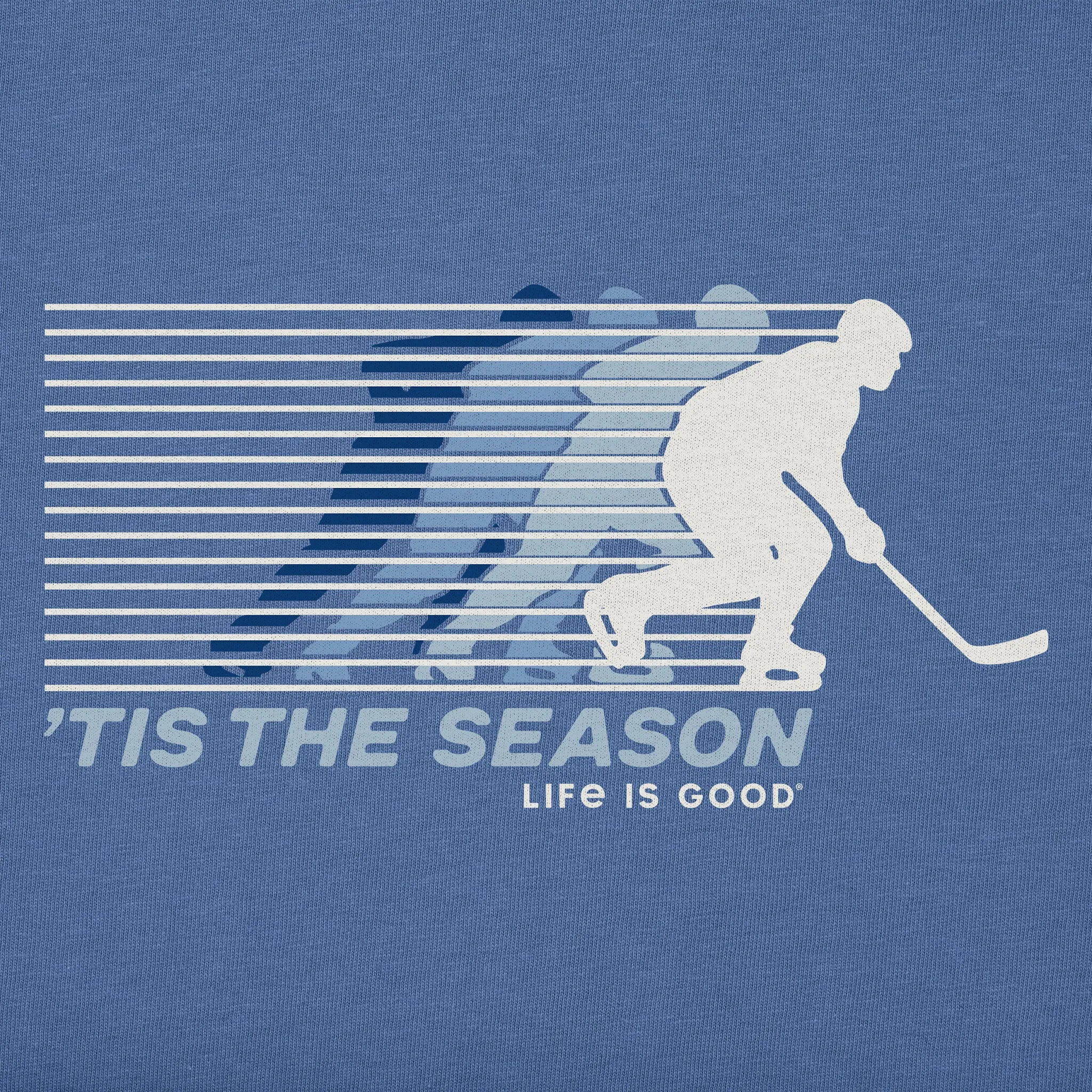 Men's Tis the Season Hockey Short Sleeve Crusher Tee sold by Life is Good product image thumbnail 2