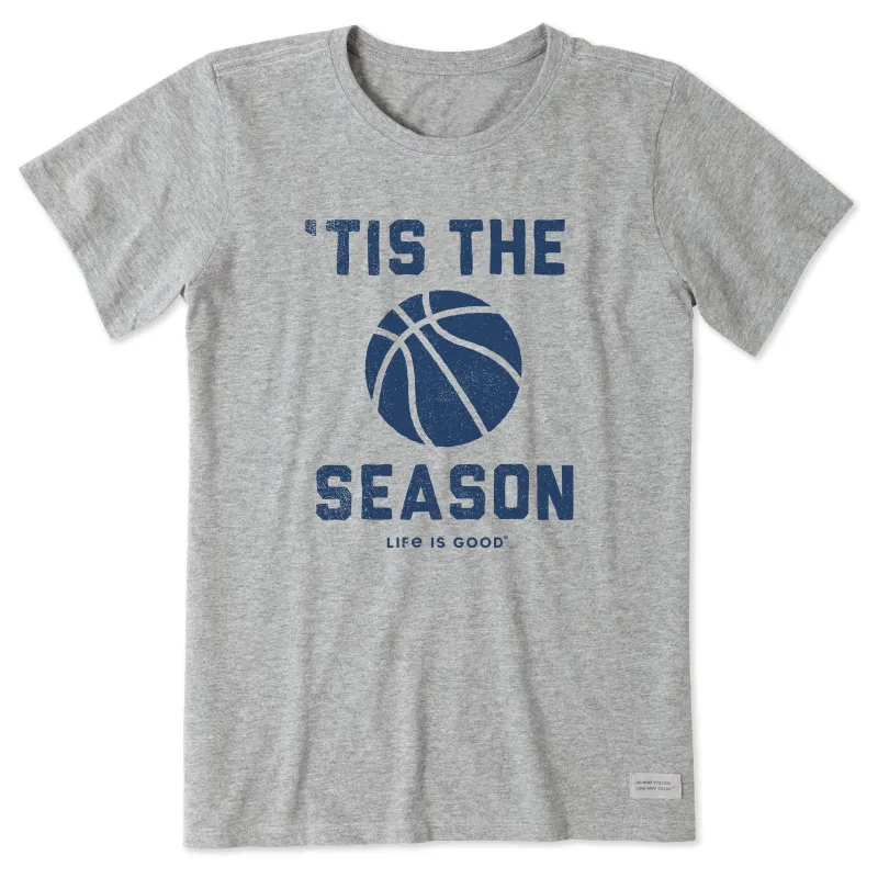 Women's Tis the Season Basketball Short Sleeve Crusher Tee sold by Life is Good