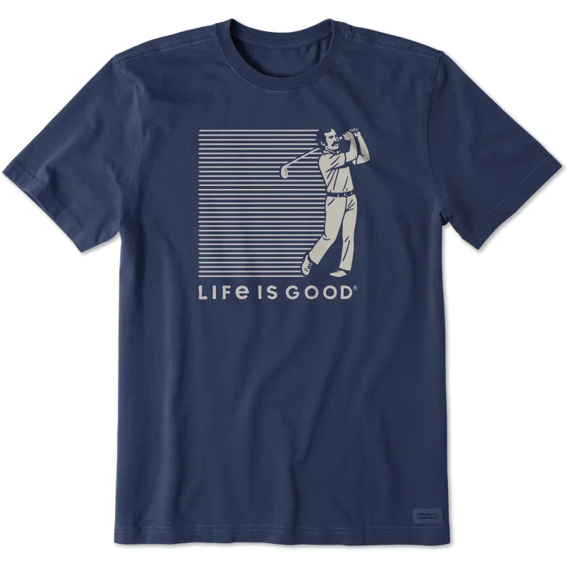 Men's Golfer Stripes Short Sleeve Tee sold by Life is Good
