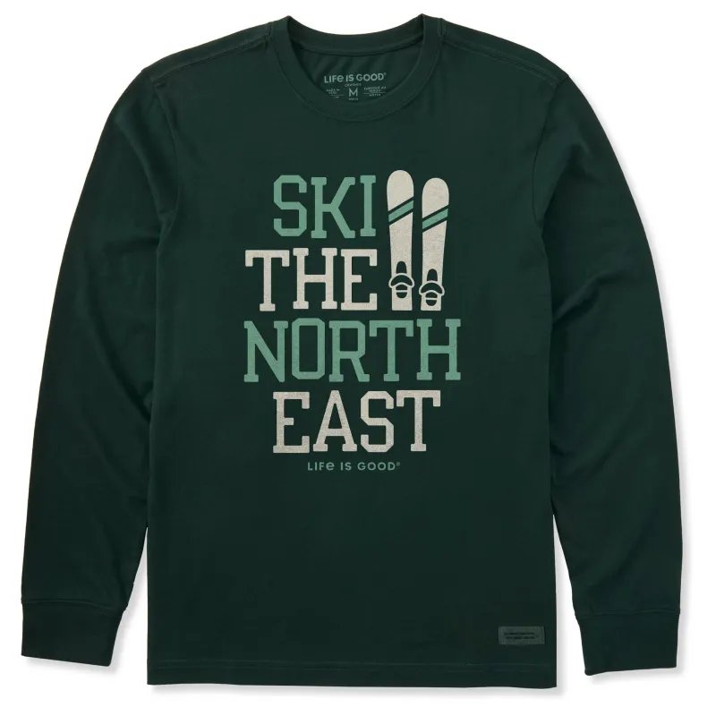 Men's Ski the North East Long Sleeve Crusher Tee sold by Life is Good