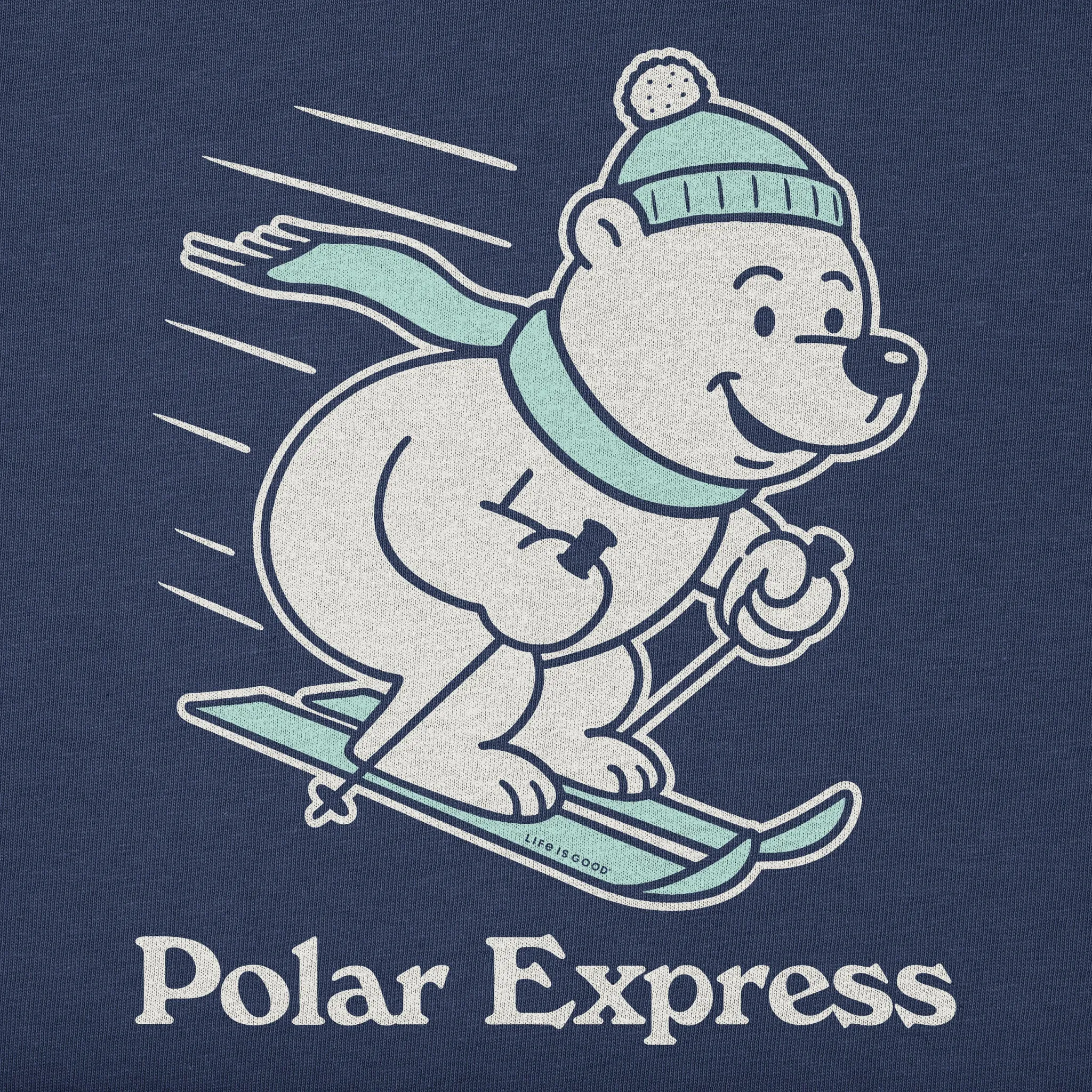 Women's Polar Express Bear Short Sleeve Crusher Tee sold by Life is Good product image thumbnail 2