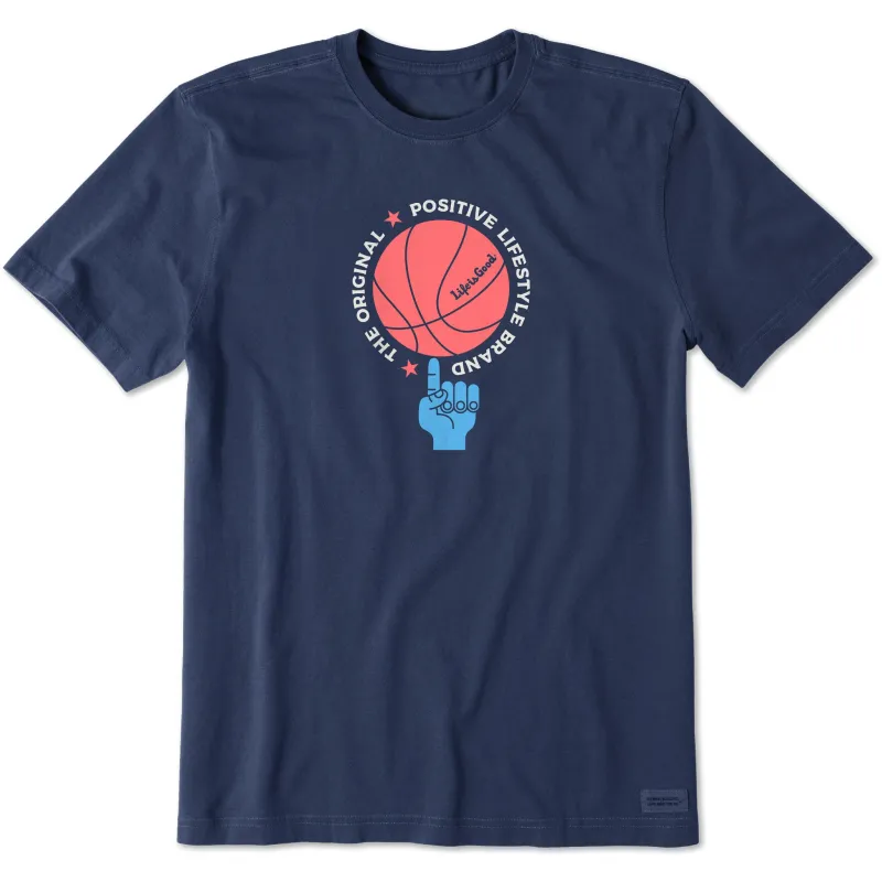 Men's Basketball Lifestyle Brand Short Sleeve Tee sold by Life is Good