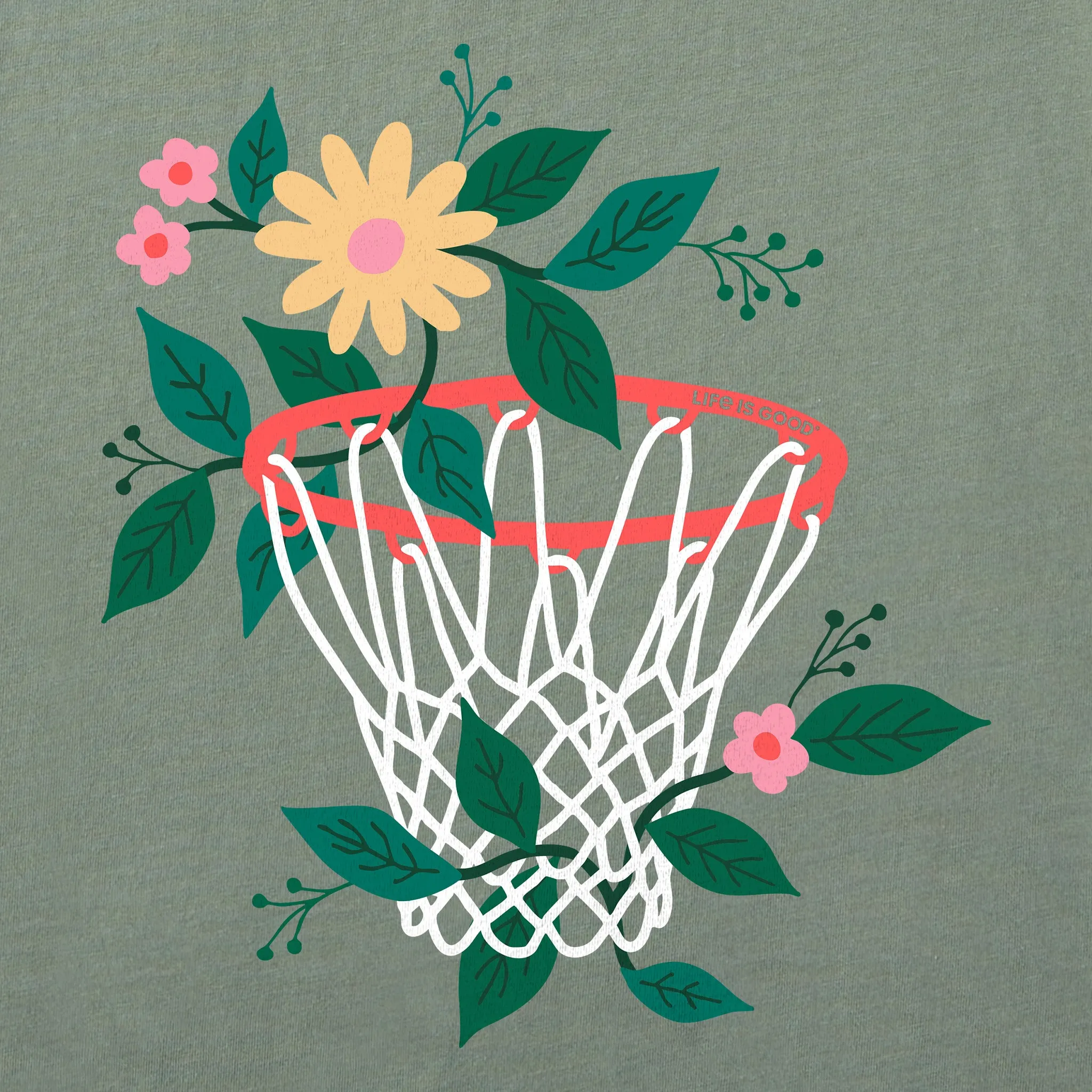 Men's Floral Basketball Short Sleeve Crusher Tee sold by Life is Good product image thumbnail 2