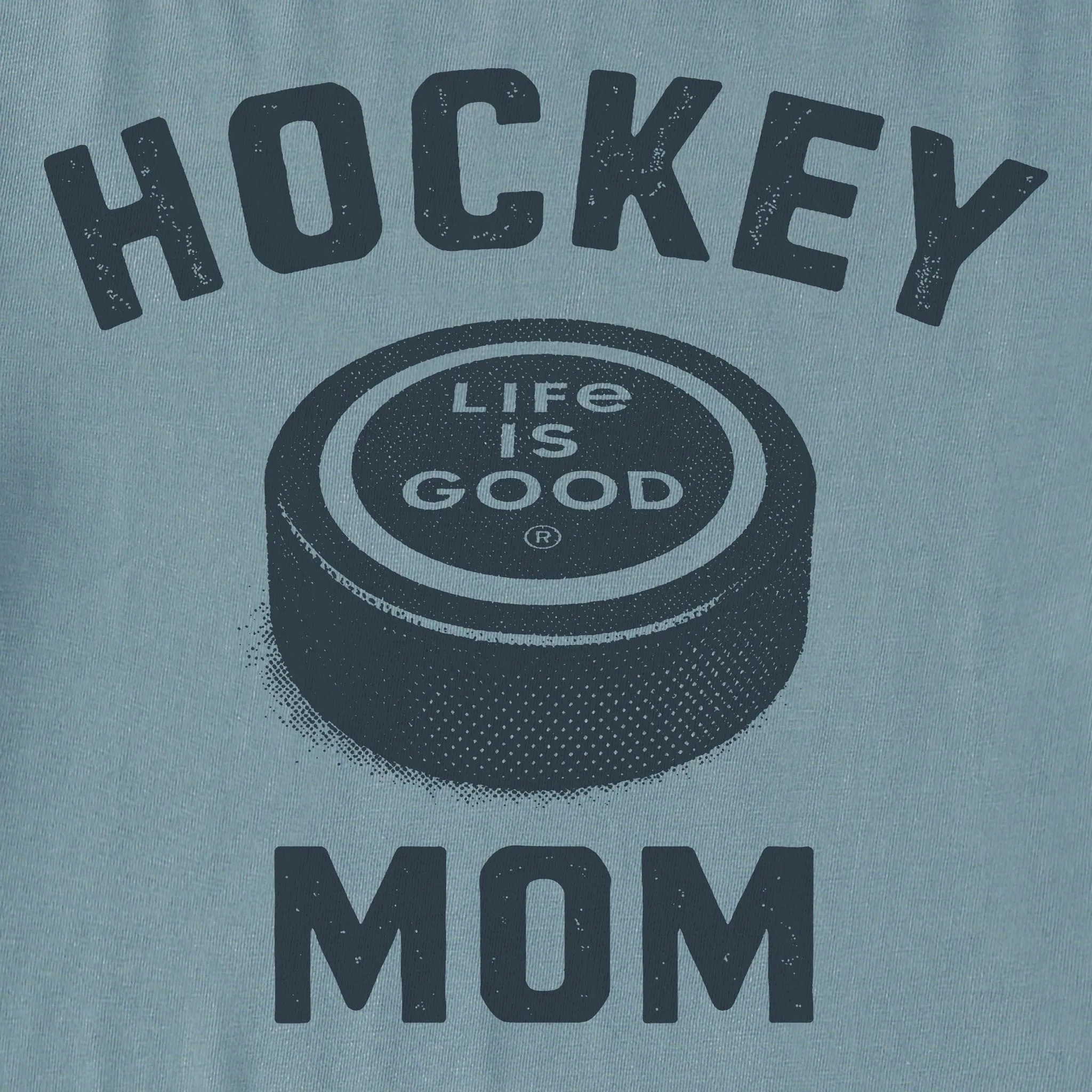 Women's Hockey Mom Big Puck Long Sleeve Crusher Tee sold by Life is Good product image thumbnail 2