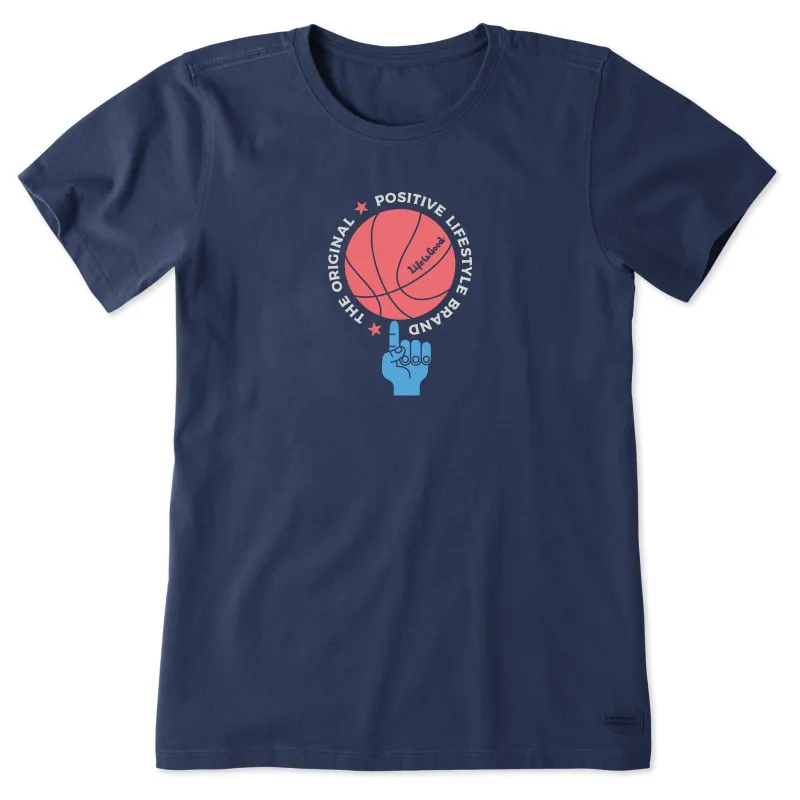 Women's Basketball Lifestyle Brand Short Sleeve Crusher Tee sold by Life is Good