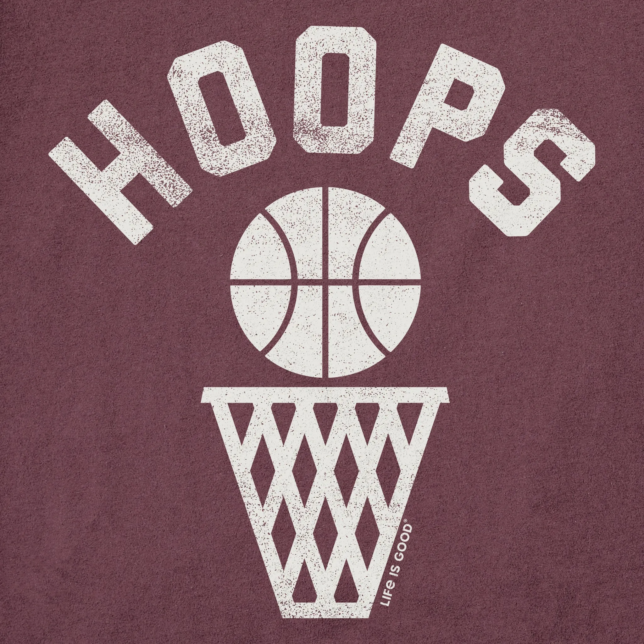 Men's Hoops Icon Long Sleeve Crusher Tee sold by Life is Good product image thumbnail 2