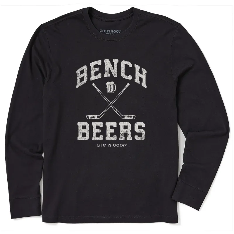 Men's Bench Beers Long Sleeve Crusher Tee sold by Life is Good