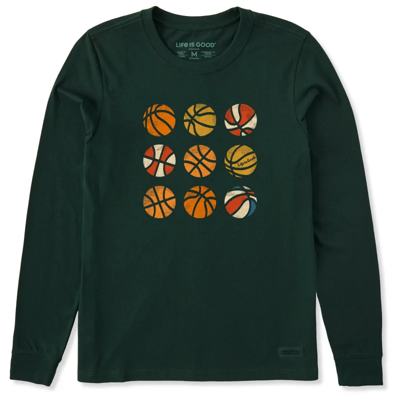 Women's Basketball Grid Long Sleeve Crusher Tee made by Life is Good