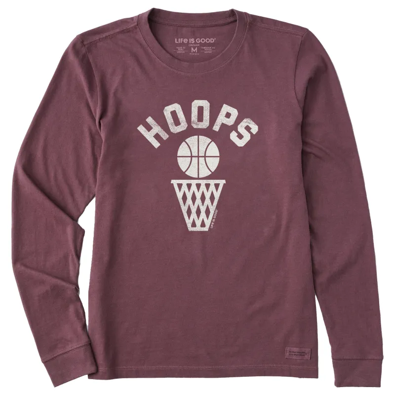 Women's Hoops Icon Long Sleeve Crusher Tee made by Life is Good