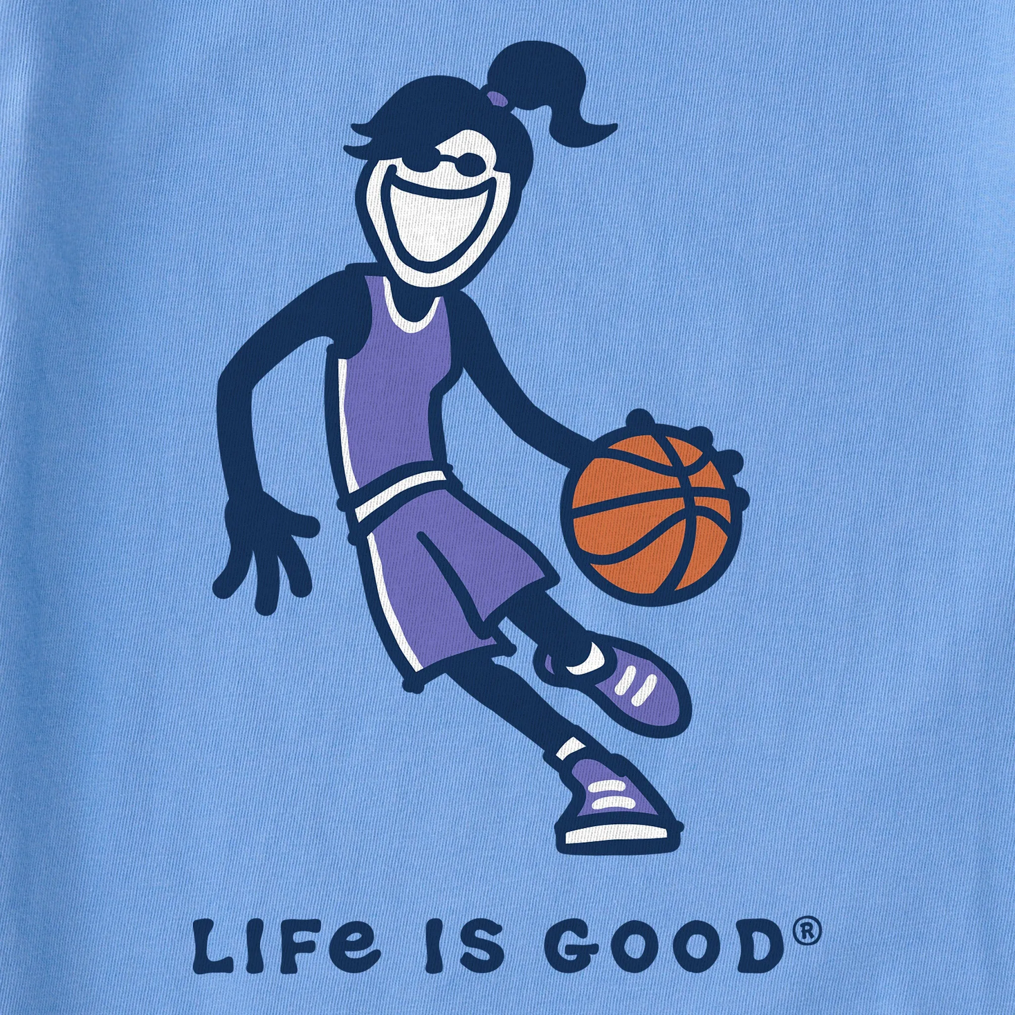 Women's Basketball Jackie Short Sleeve Crusher Tee sold by Life is Good product image thumbnail 2