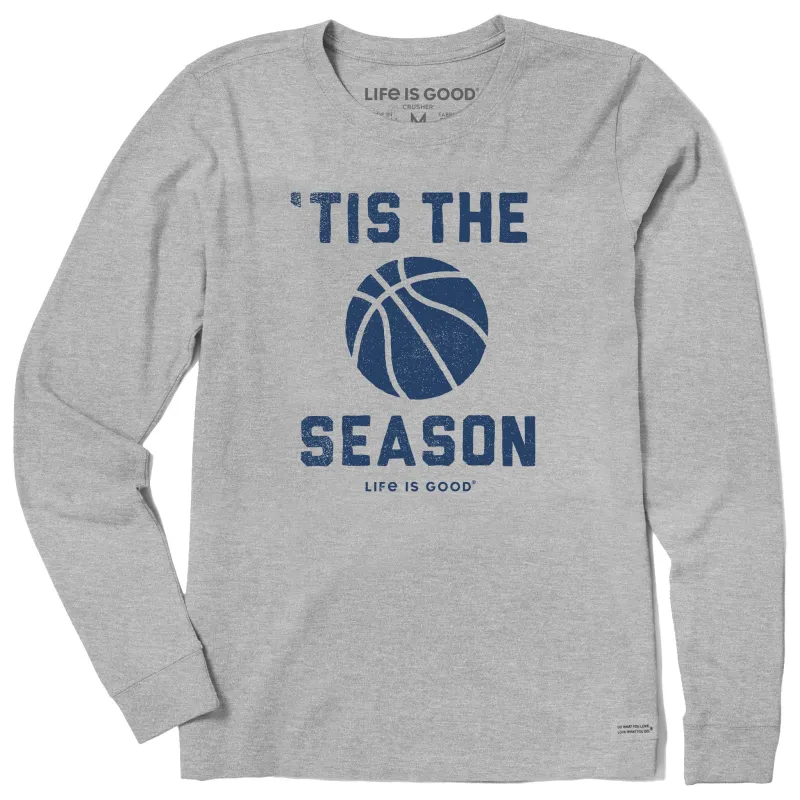Women's Tis the Season Basketball Long Sleeve Crusher Tee made by Life is Good