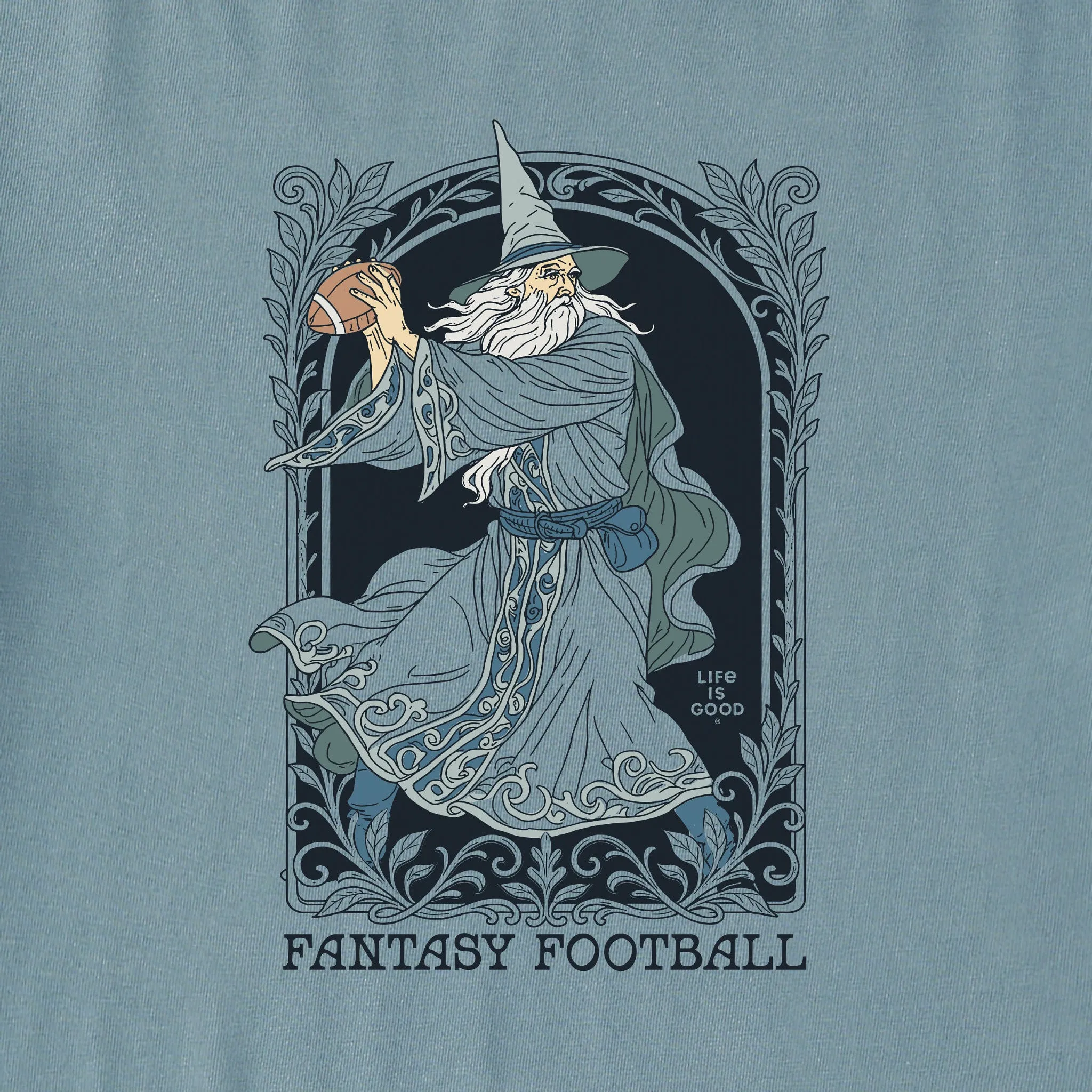 Men's Fantasy Football Wizard QB Short Sleeve Crusher Tee sold by Life is Good product image thumbnail 2