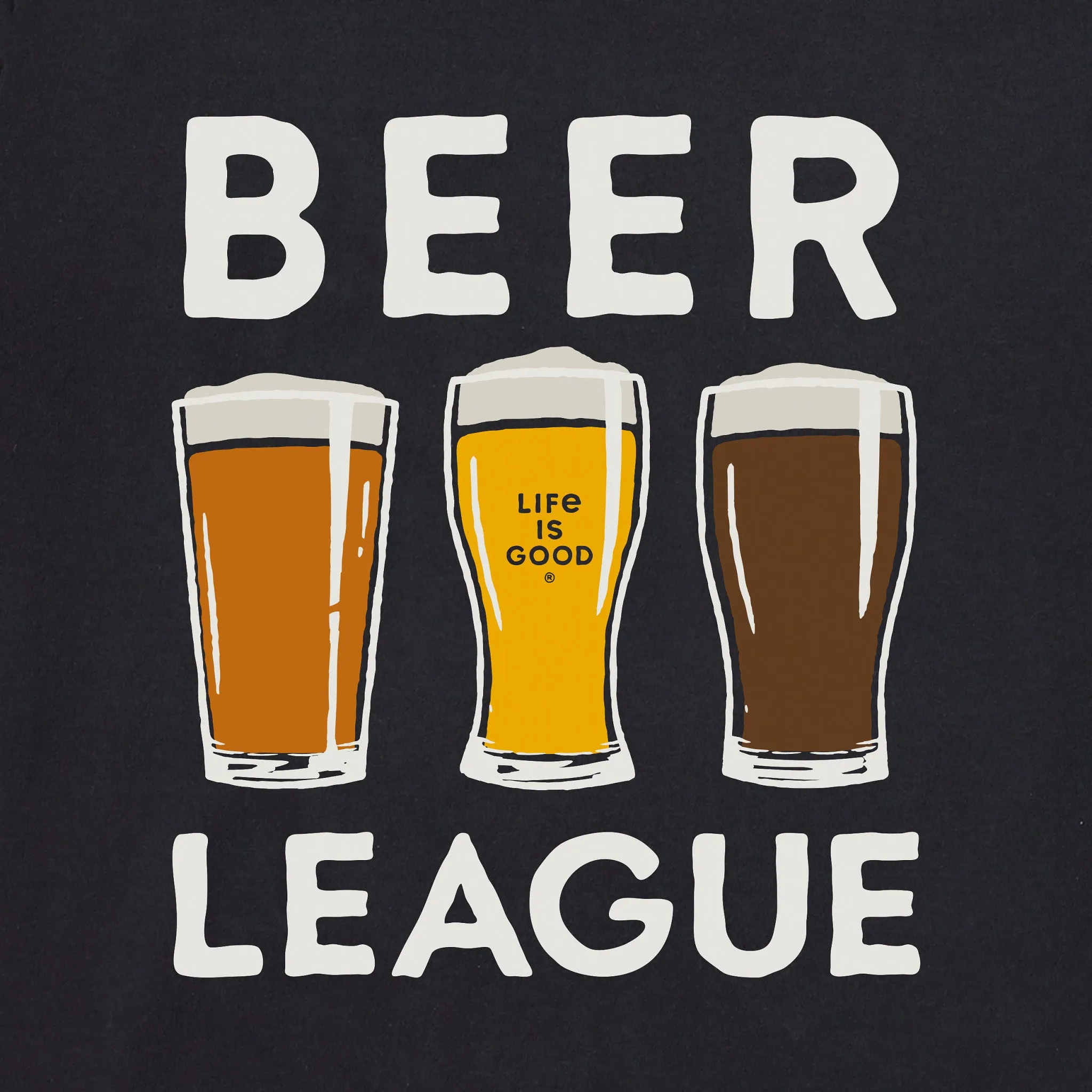 Men's Beer League Hockey Long Sleeve Crusher Tee sold by Life is Good product image thumbnail 2