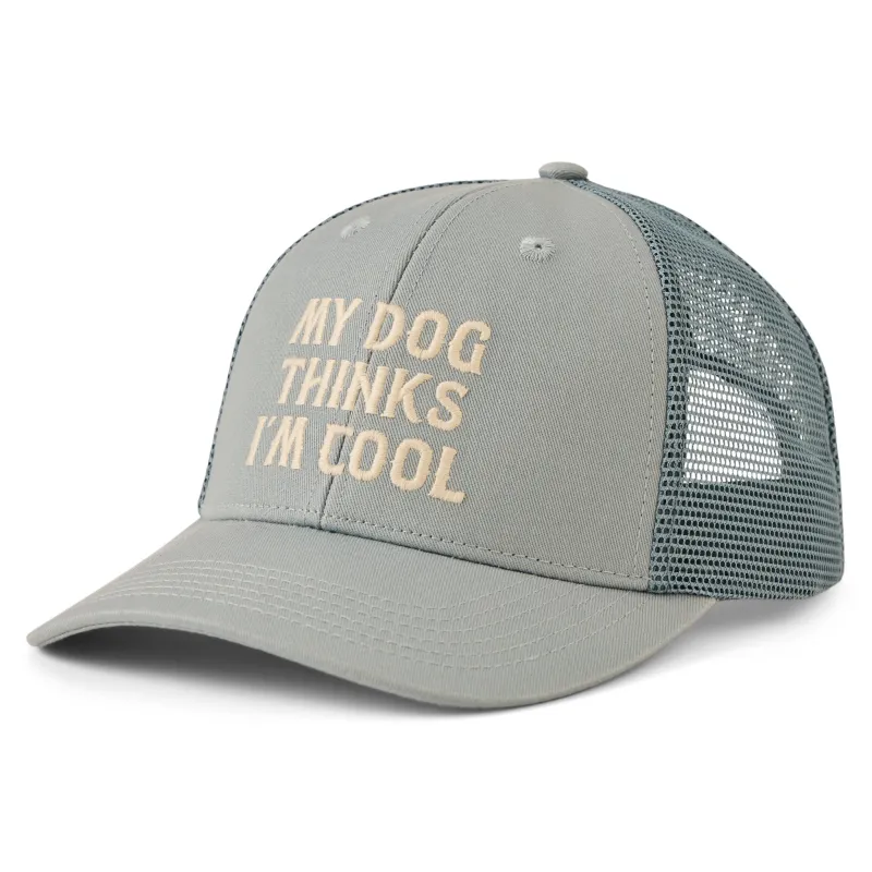 Adult Unisex My Dog Thinks I'm Cool Trucker sold by Life is Good