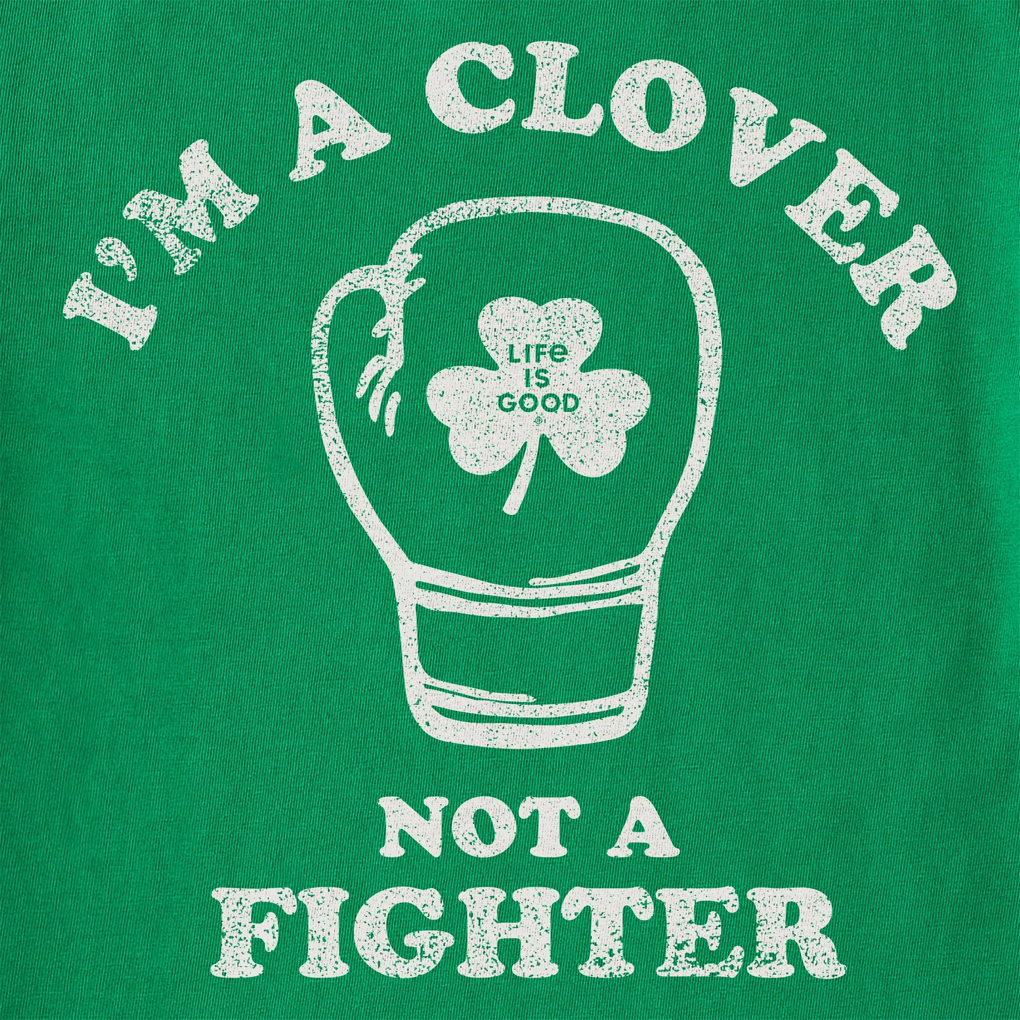 Women's Clover not a Fighter Short Sleeve Crusher Tee sold by Life is Good product image thumbnail 2