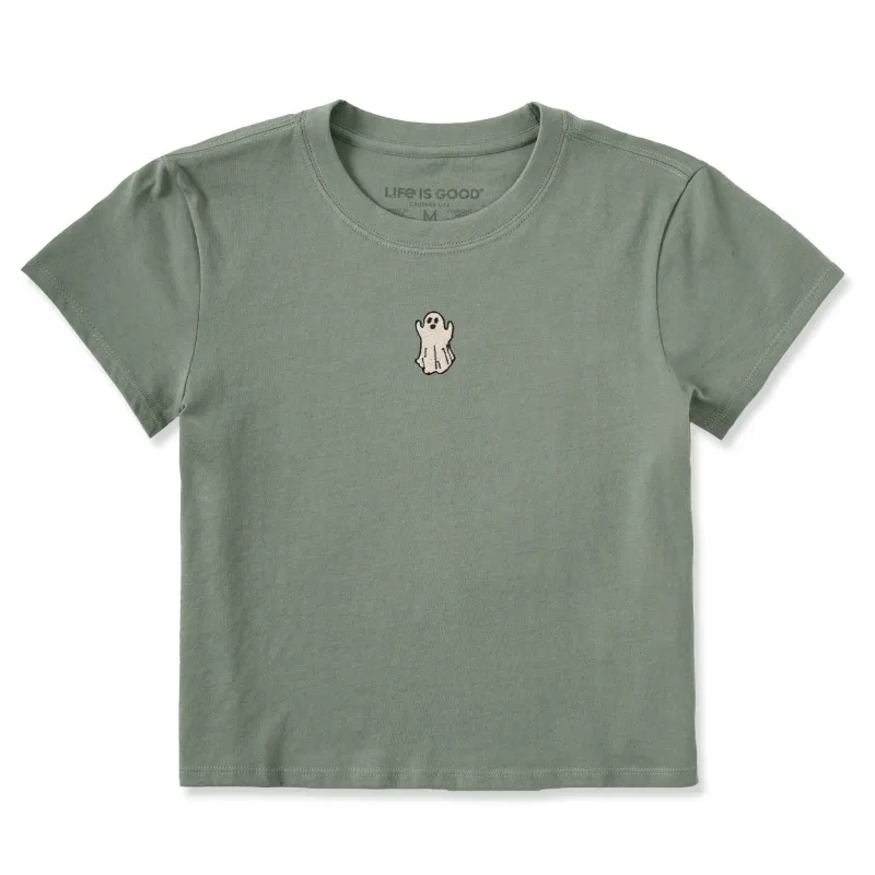 Women's Embroidered Lil Ghost Crusher-LITE Shrunken Tee sold by Life is Good