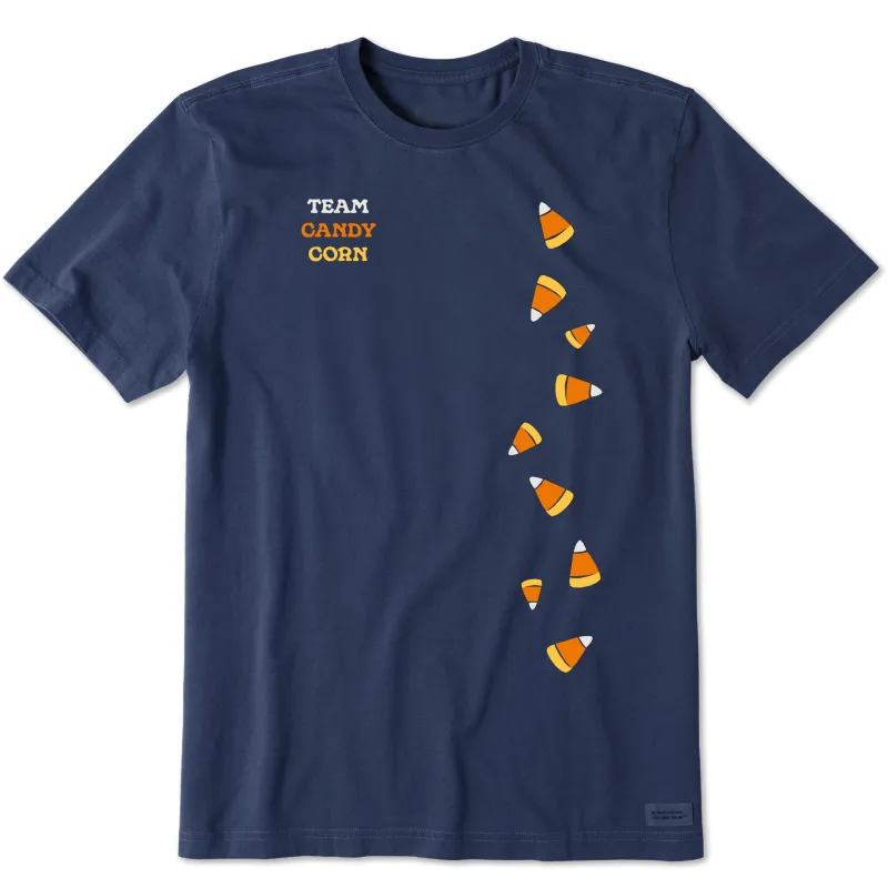 Men's Scattered Candy Corn Short Sleeve Crusher Tee sold by Life is Good