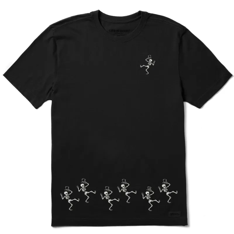 Men's Dancing Spooky Skeletons Short Sleeve Crusher Tee made by Life is Good