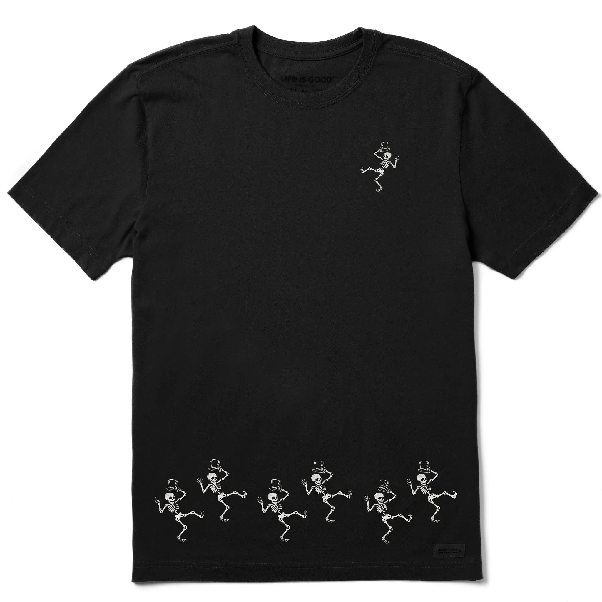 Men's Dancing Spooky Skeletons Short Sleeve Crusher Tee sold by Life is Good