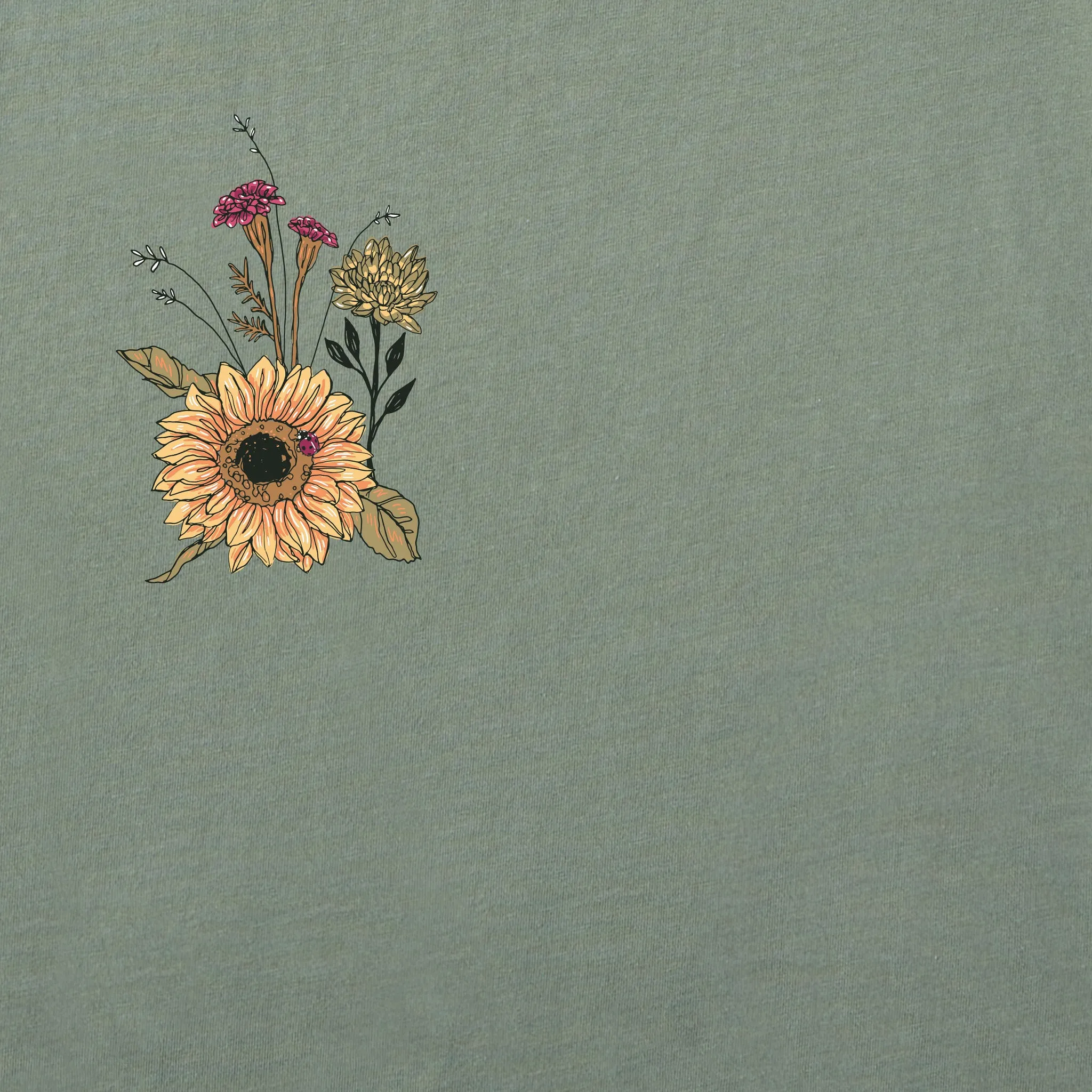 Women's Happy Sunflowers Long Sleeve Crusher Tee sold by Life is Good product image thumbnail 3