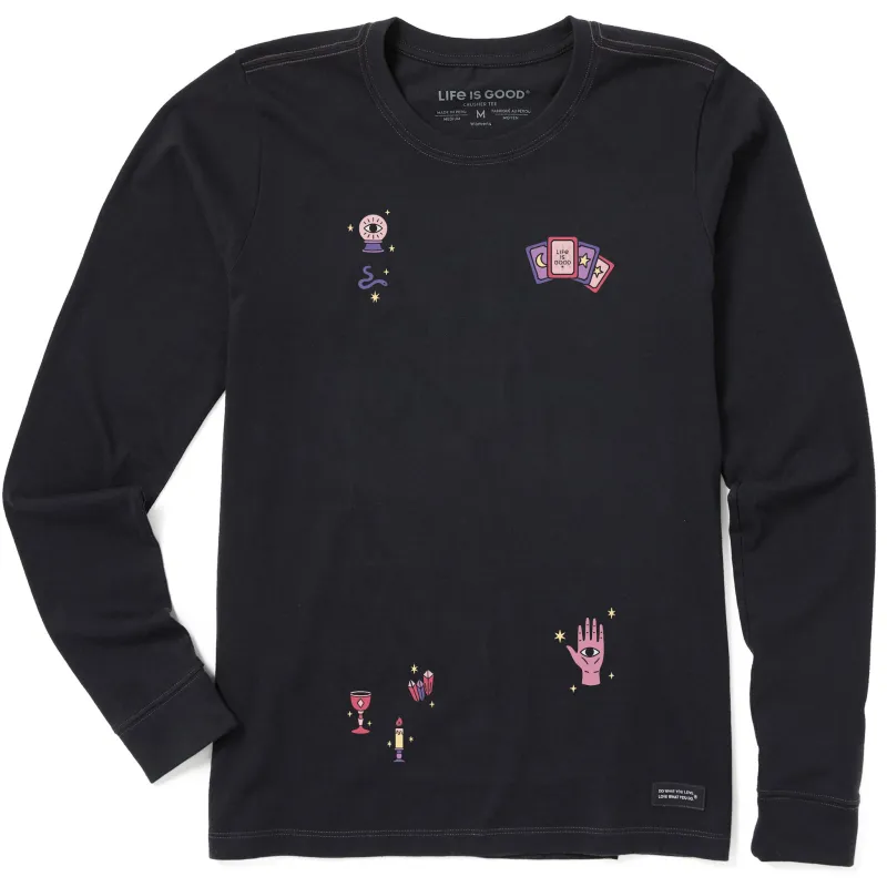Women's Fortune Teller Long Sleeve Crusher Tee sold by Life is Good
