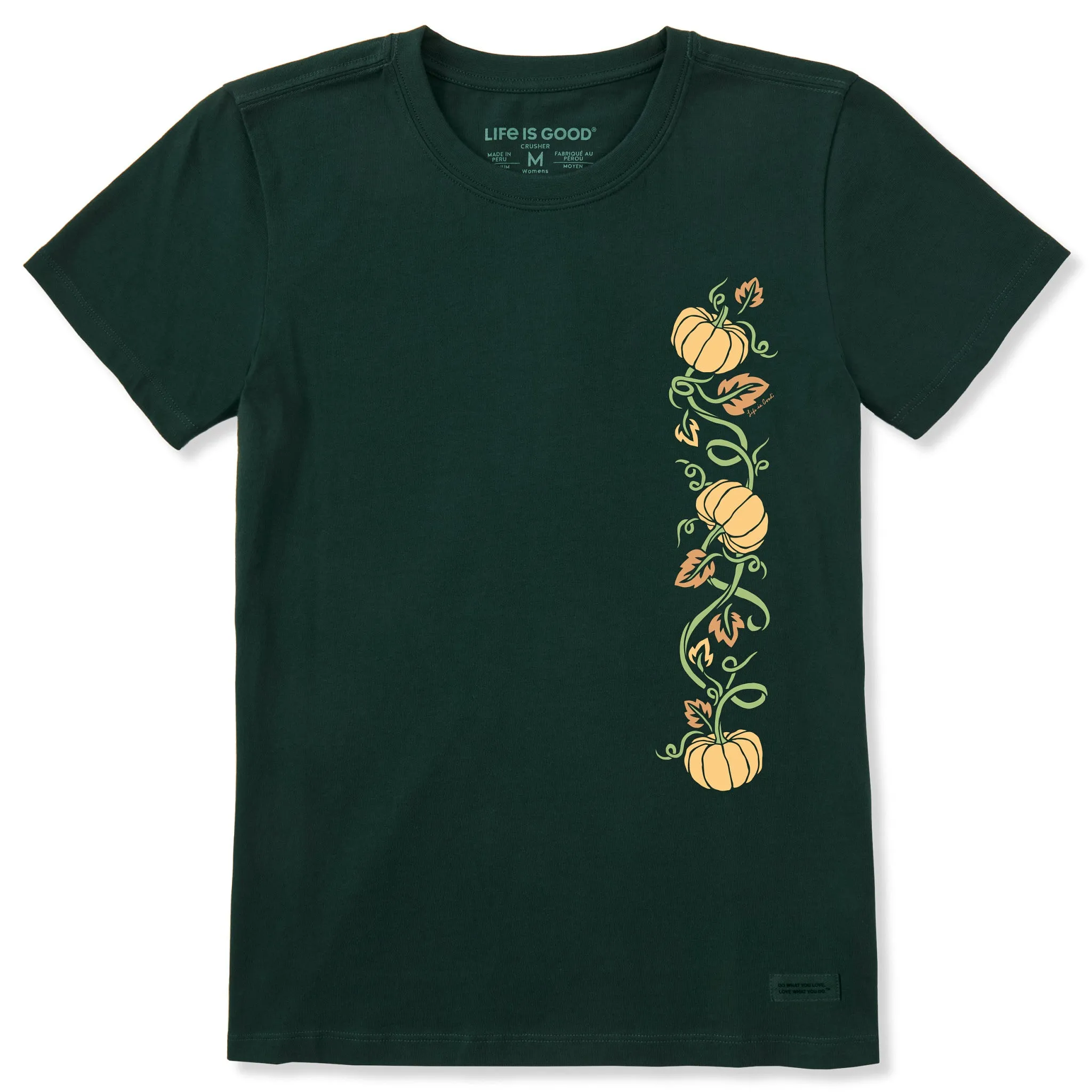 Women's Pumpkin Vine Short Sleeve Crusher Tee sold by Life is Good
