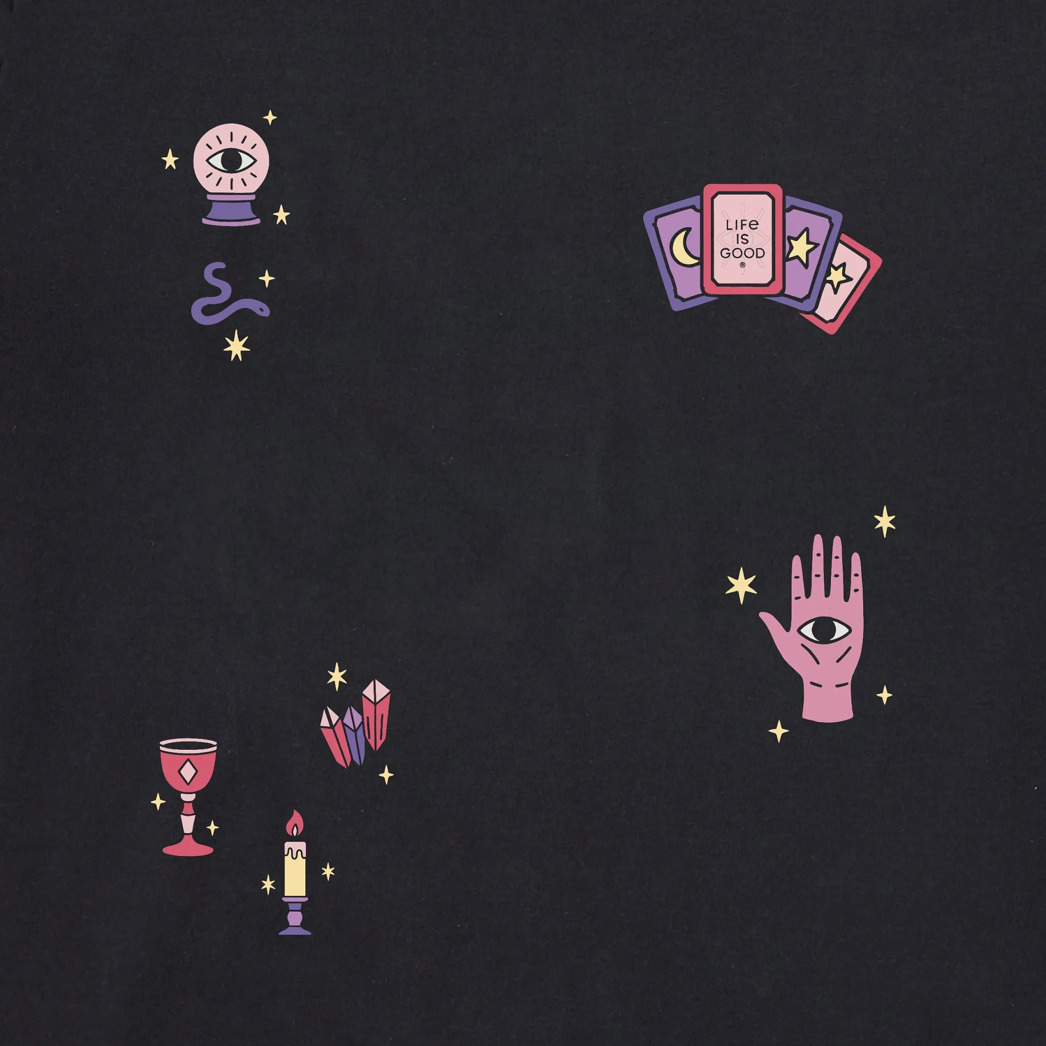 Women's Fortune Teller Short Sleeve Crusher Tee sold by Life is Good product image thumbnail 2