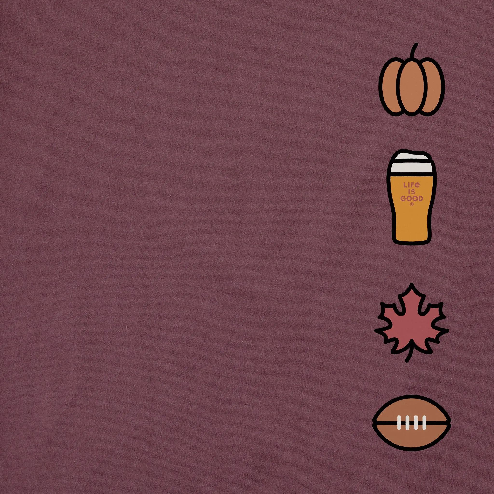 Women's Happy Fall Y'all Icons Short Sleeve Crusher Tee sold by Life is Good product image thumbnail 2