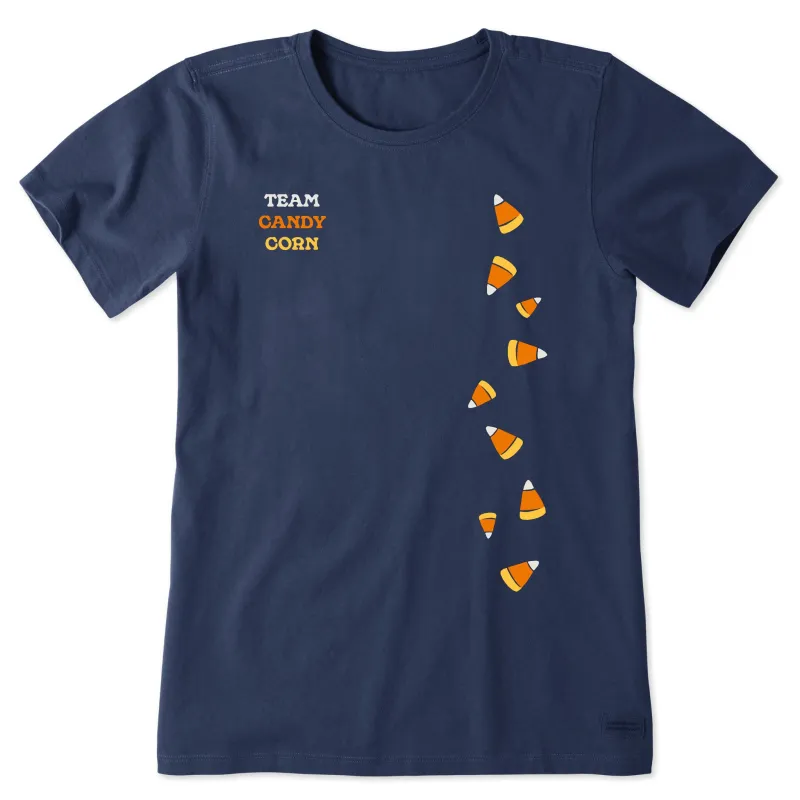 Women's Scattered Candy Corn Short Sleeve Crusher Tee sold by Life is Good