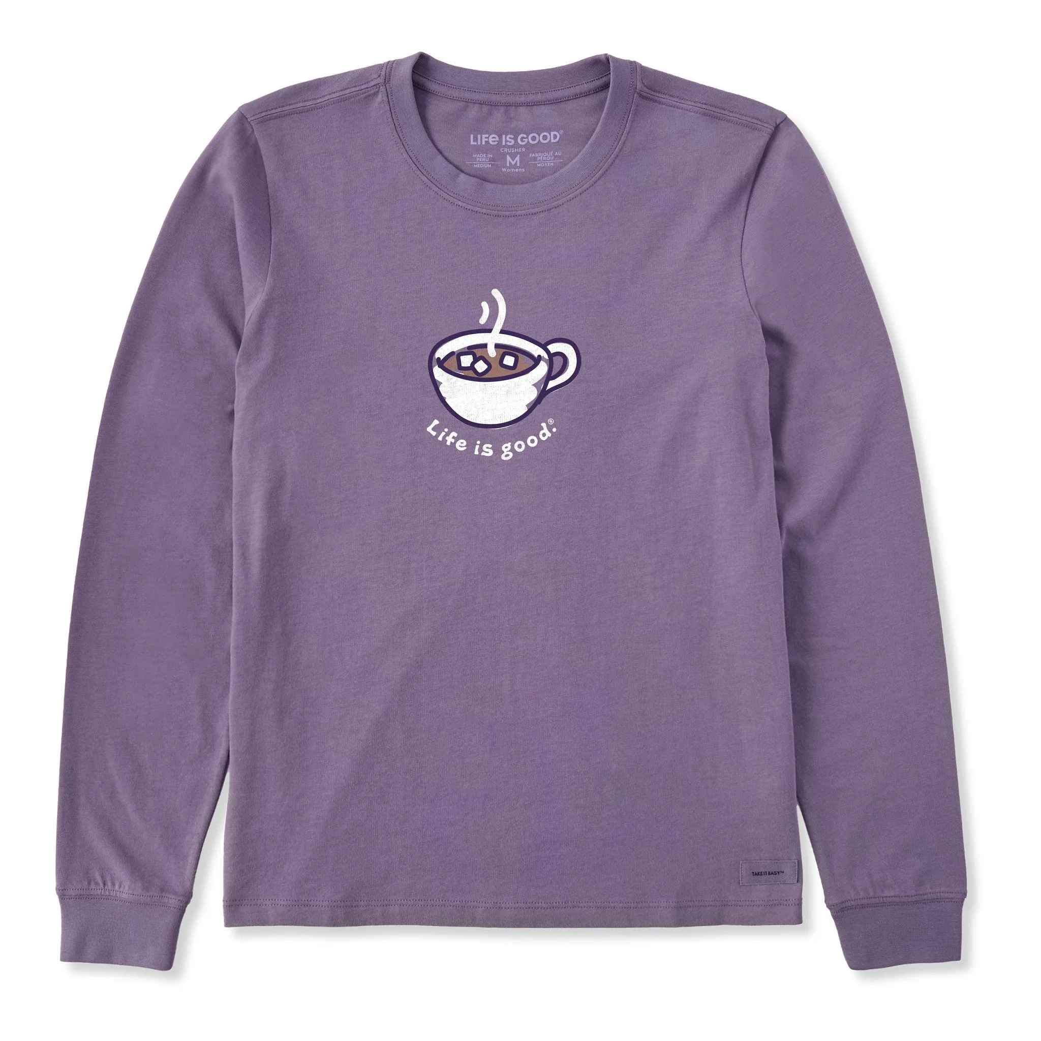 Women's Hot Cocoa Long Sleeve Crusher Tee sold by Life is Good product image thumbnail 3