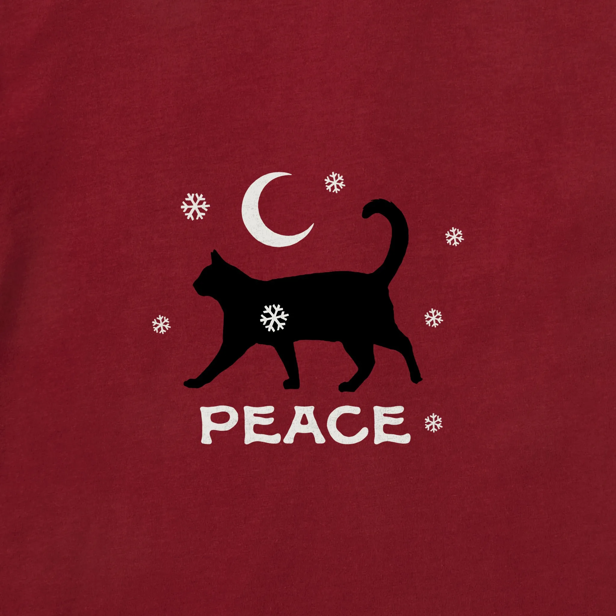 Men's Peace Cat Short Sleeve Crusher Tee sold by Life is Good product image thumbnail 2