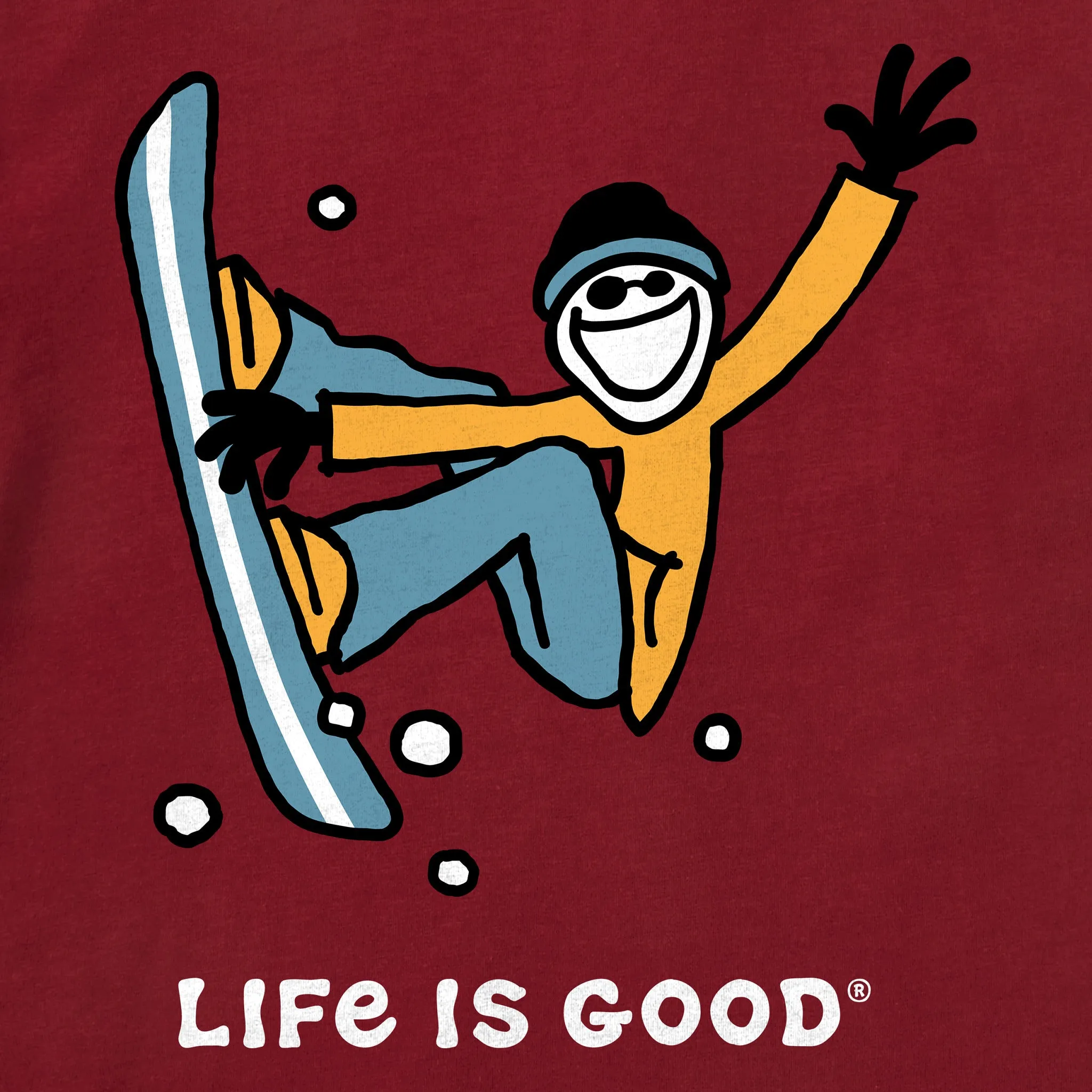 Men's Jake Snowboard Long Sleeve Crusher Tee sold by Life is Good product image thumbnail 2